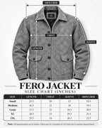FERO Marble Gray Blended Wool Jacket