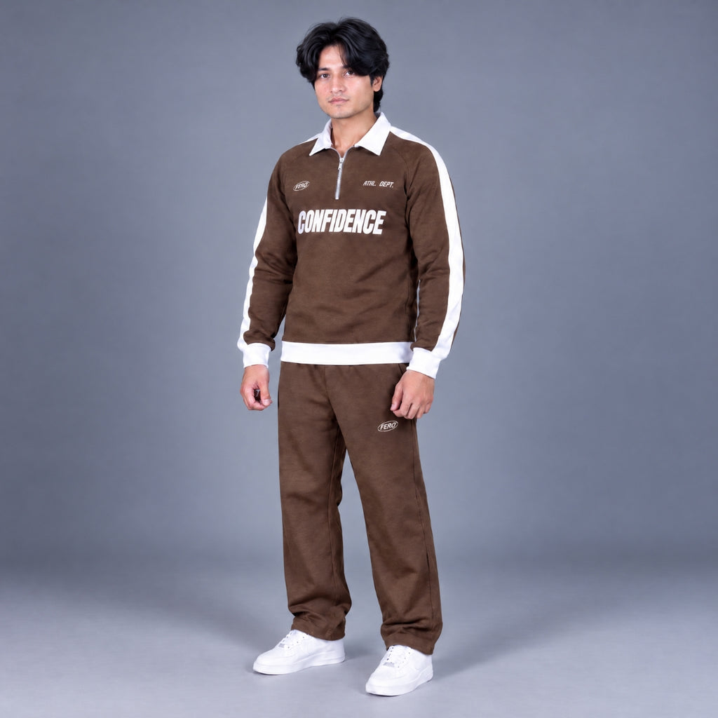 Confidence Brown Essential Tracksuit