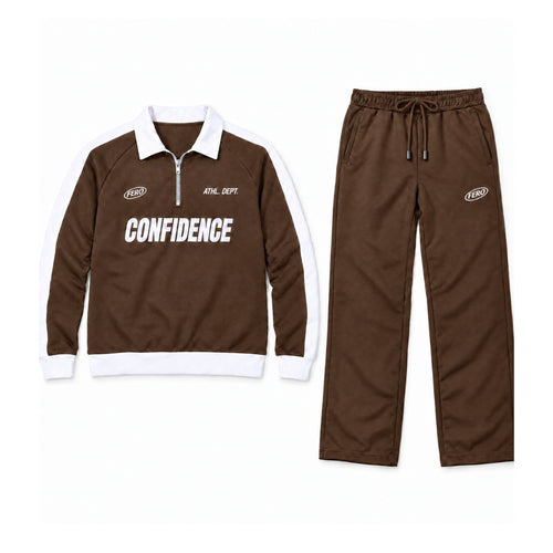 Confidence Brown Essential Tracksuit
