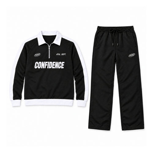 Confidence Black Essential Tracksuit