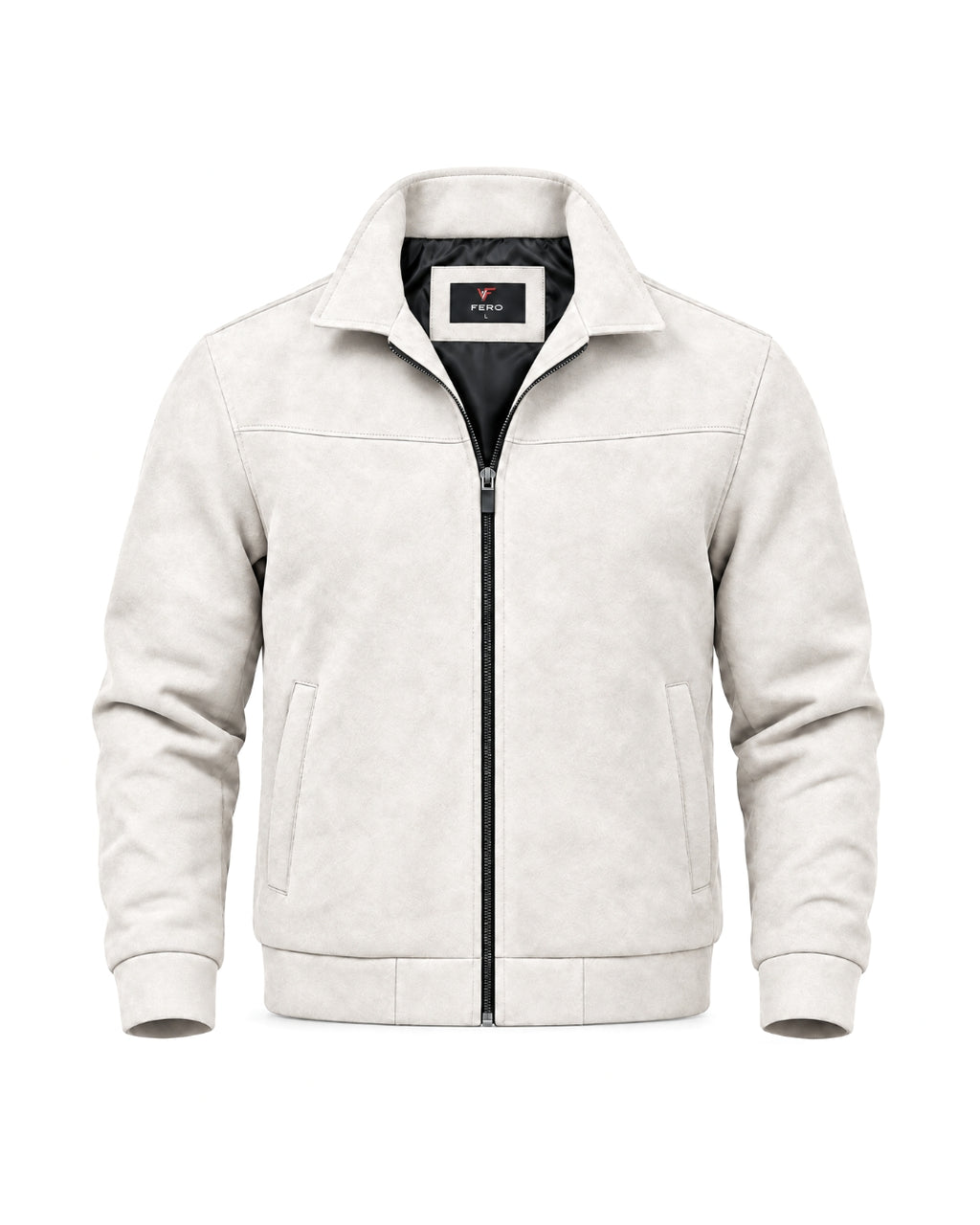 FERO Suede Bomber Decent White