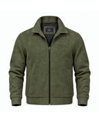 FERO Suede Bomber Olive Green