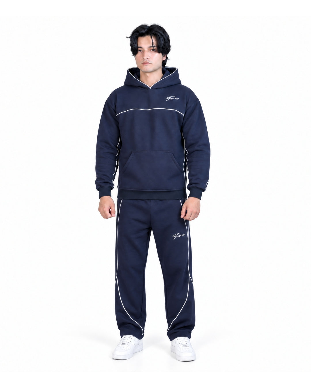 FERO Blue Signature Cotton Fleece Co-ord Set