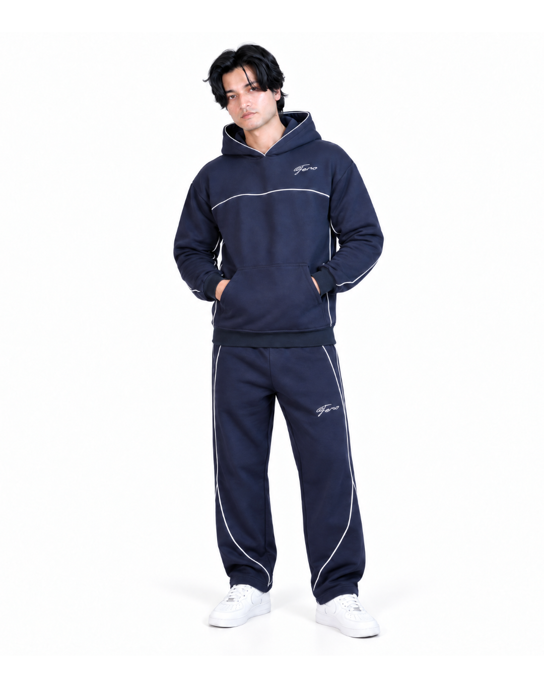 FERO Blue Signature Cotton Fleece Co-ord Set