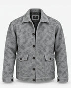 FERO Marble Gray Blended Wool Jacket