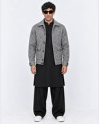 FERO Marble Gray Blended Wool Jacket