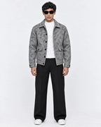 FERO Marble Gray Blended Wool Jacket